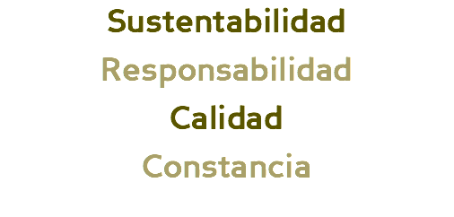 Sustentabilidad Responsabilidad Calidad Constancia